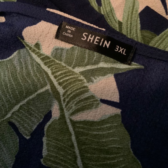 Shein WomenTropical print High Low Maxi Dress - Picture 3 of 7